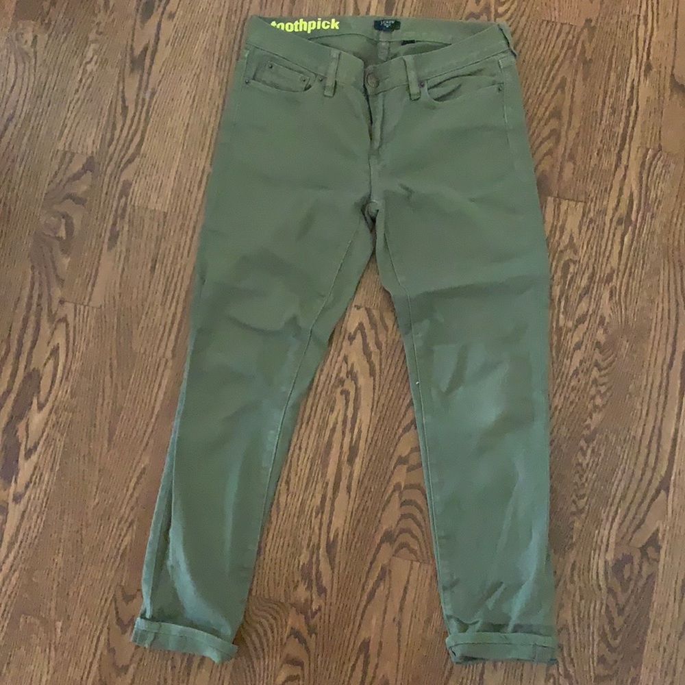 Jcrew forest Green jeans